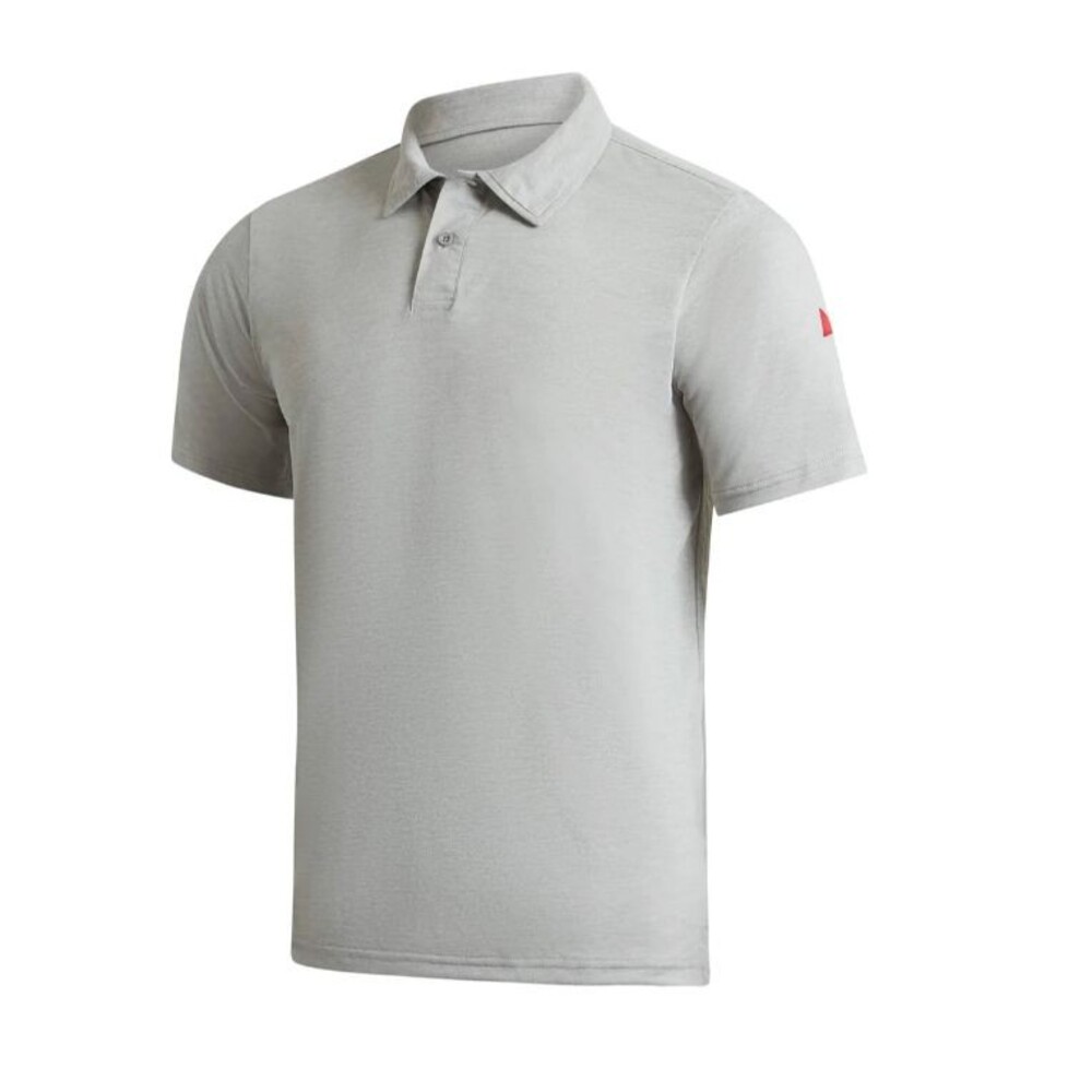 Florence Marine X Grey Mens Airtex Collared Short Sleeve Polo Shirt M